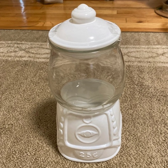 Target Accents White Glass Gumball Jar Target Bullseye Gum Ball